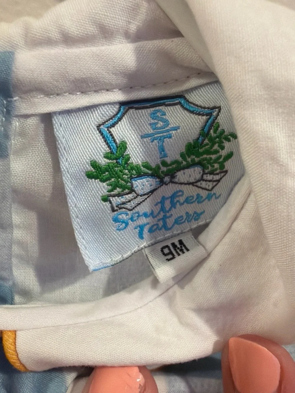 Southern Taters soft blue